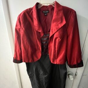 Dana Kay Women's Elegant Red Blazer